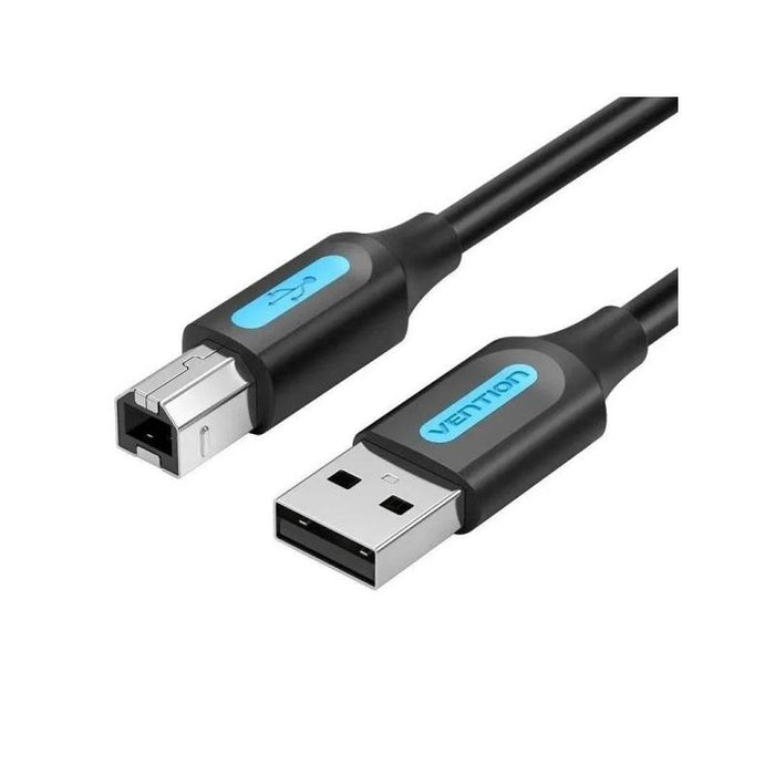 Cable Usb 2.0 Impresora Vention Coqbn Usb Tipo-B Macho Usb Macho 480mbps 15m Negro