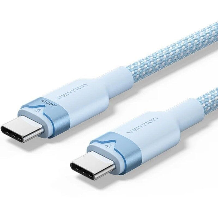 Cable Usb 2.0 Tipo-C 5a Vention Trisf Usb Tipo-C Macho Usb Tipo-C Macho Hasta 240w 480mbps 1m Azul