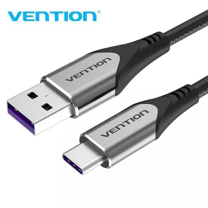 Cable Usb 2.0 Tipo-C Vention Cofhh Usb Tipo-C Macho Usb Macho Hasta 100w 480mbps 2m Gris