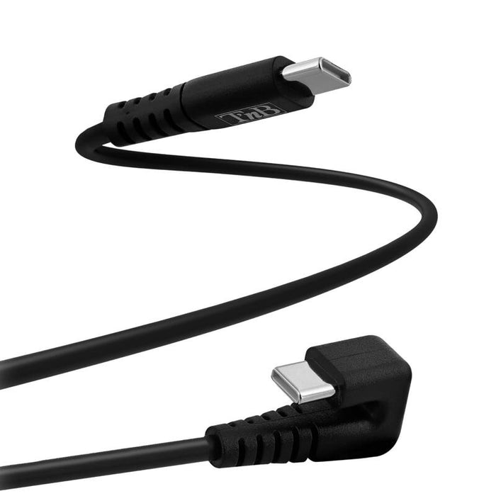 Cable Usb-C T Nb M/M 2m Coudé 180° (Negro)