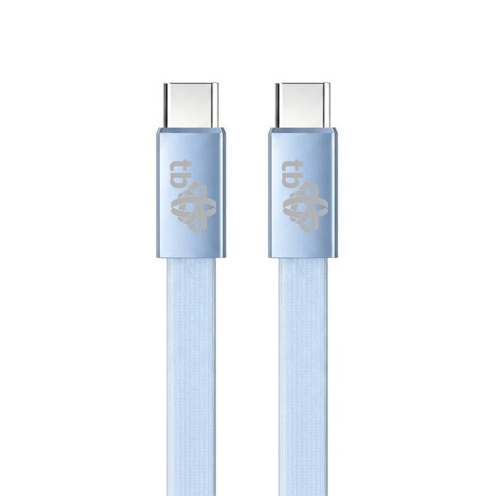 Cable Usb C - Usb C 1m Plano Azul Claro