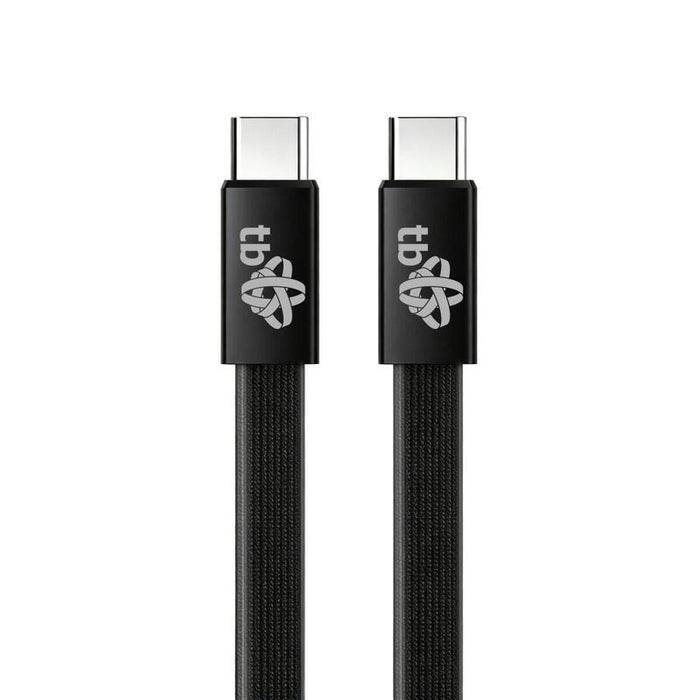 Cable Usb C - Usb C 1m Plano Negro