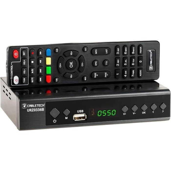 Cabletech Urz0336b Sintonizador Tdt Dvb-T2 H.265 Hevc