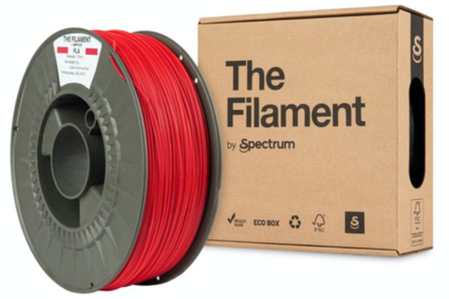 EAN 5905991405122 - Spectrum Filaments TF-24005 material de impresión 3d Ácido poliláctico (PLA) Rojo 1 kg imagen 1