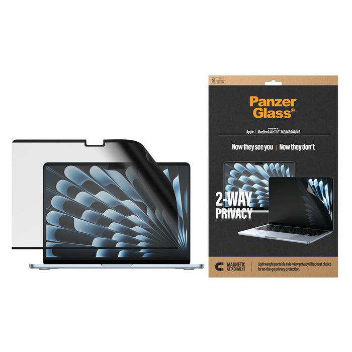 EAN 5715685043222 - PanzerGlass ® Magnetic 2-Way Privacy Film Screen Protector MacBook Air 13.6" M5 | M4 | M3 | M2 Protector  imagen 2