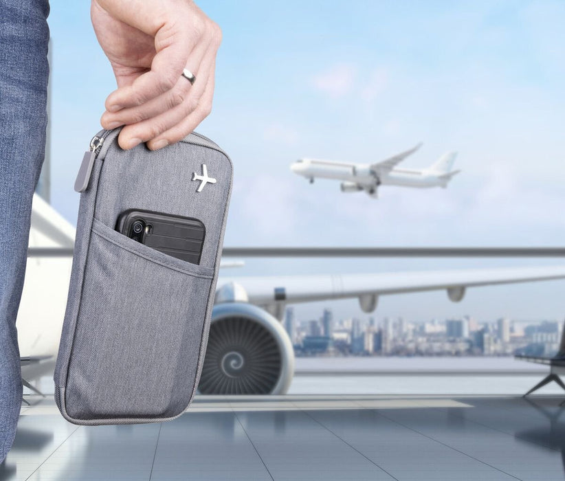 EAN 4024023201875 - TROIKA SAFE FLIGHT Bolso para documentos Gris Poliéster imagen 6