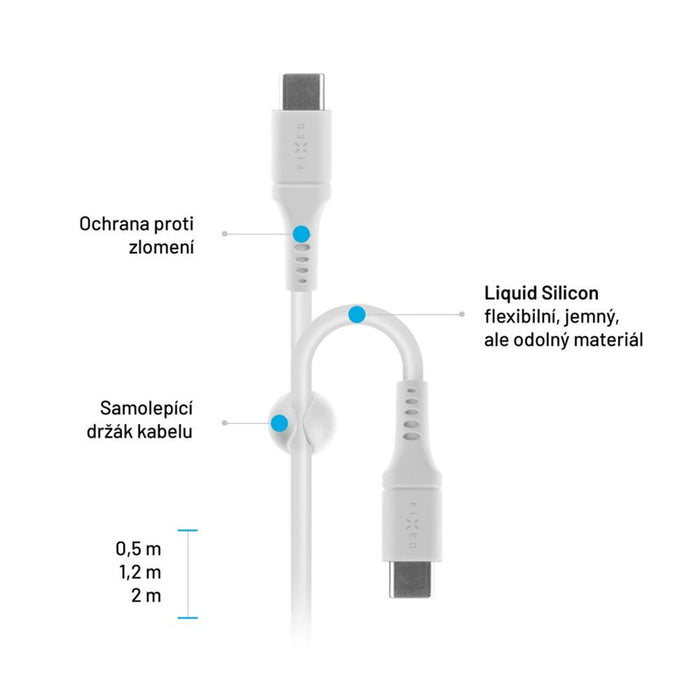 EAN 8591680147304 - FIXED FIXDLS-CC2-WH cable USB USB 2.0 2 m USB C Blanco imagen 5