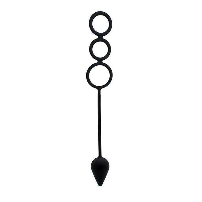 Cadena Anal Rimba Latex Play  Color Negro Talla (Interno):S/M