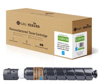 EAN 6937173431475 - G&G GR-CEXV58C cartucho de tóner 1 pieza(s) Compatible Cian imagen 1