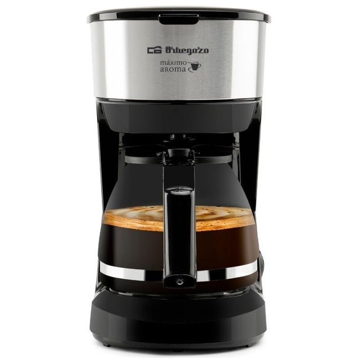 Cafetera De Goteo Orbegozo Cg 4506 6 Tazas Negra Y Plata