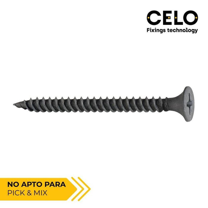 Caja 1000 Unid. Tornillo Pladur Placa-Metal Ssf Ø3,9x25mm Fosfatado Celo