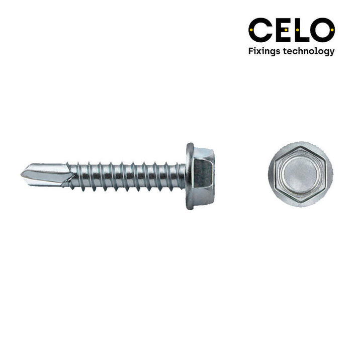 Caja 250 Unid. Punta Broca Hexagonal Din/Ref 7504k Ø5,5x50mm Zincado Celo