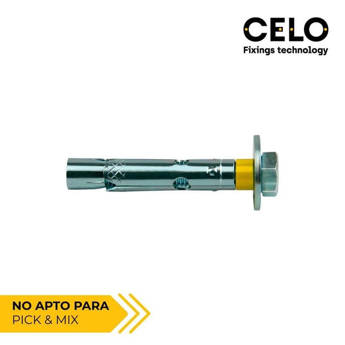 Caja 50 Uds. Anclaje Dynabolt Tornillo M10 Ø12x70mm Zincado Celo