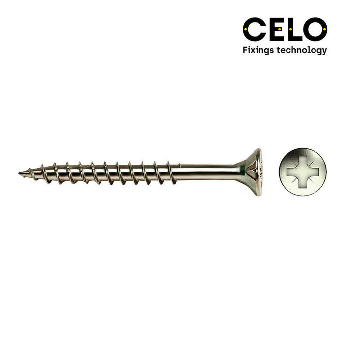 Caja 50 Unid. Tornillo Madera Avellanado Pz R/Parc Ref Vloxp Ø5x100mm Zincado Celo