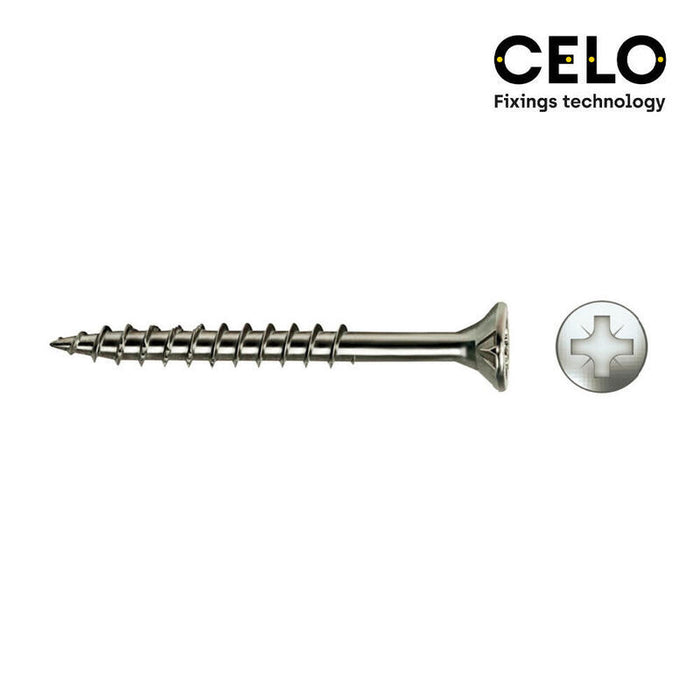 Caja 60 Unid. Tornillo Madera Avellanado Pz R/Parc Ref Vloxp Ø5x90mm Zincado Celo
