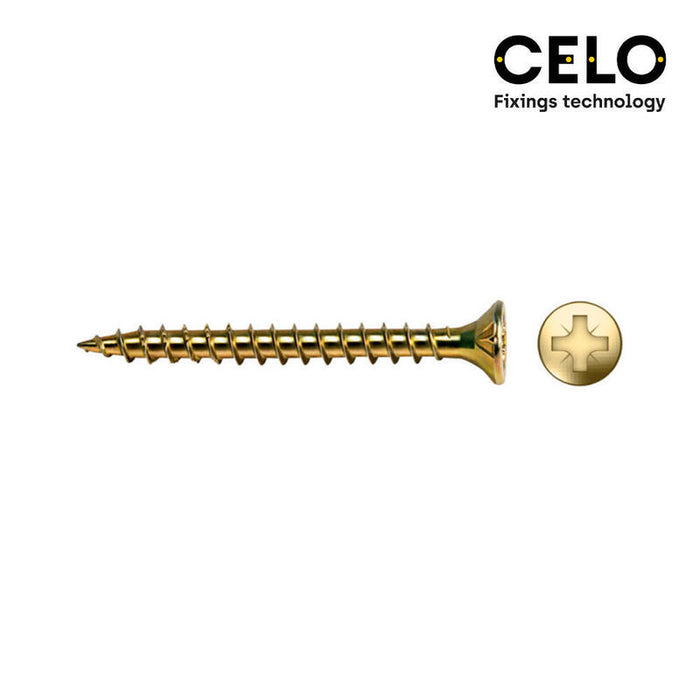 Caja 80 Unid. Tornillo Madera Avellanado Pz Din/Ref Vlox Ø6x70mm Bricomatado+Lubr. Celo