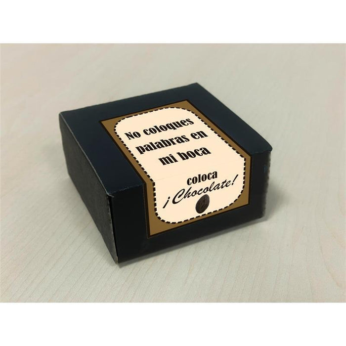 Caja De 8 Bombones Chocolate Puro Forma Labios Vagina