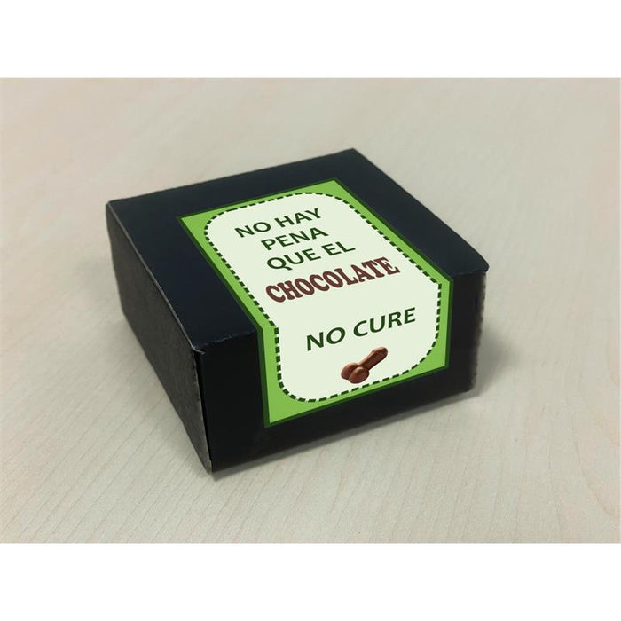 Caja De 8 Bombones Chocolate Puro Forma Pene
