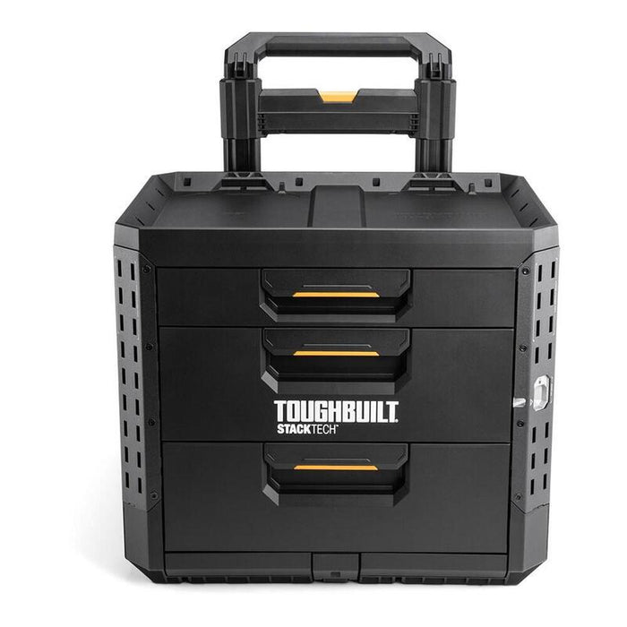 Caja De Herramientas Con 3 Cajones, Ruedas Y Cierre Stacktech, 53 X 40,5 X 47,7 Cm