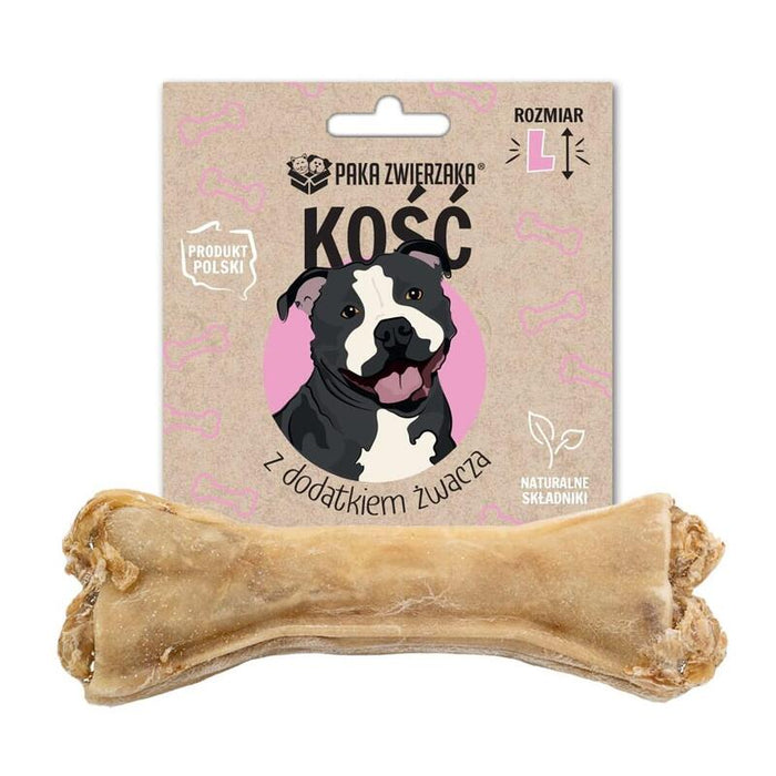 Caja De Hueso Para Mascotas Con Adición De Un Diente L-13,5 Cm 70g