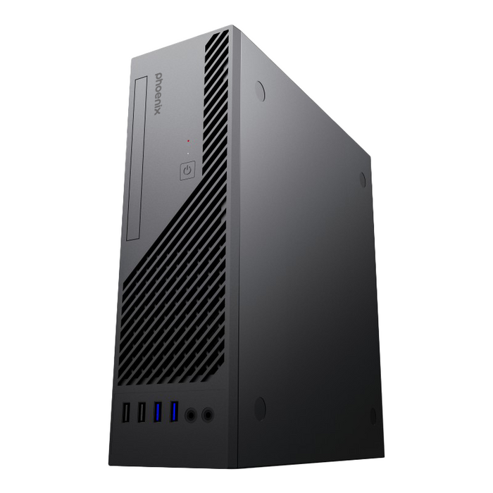 Caja De Ordenador Phoenix Micro Atx Lite S3 Formato Ultra Slim De 8 Litros Con Usb 3.0 Fuente 200w Incluida
