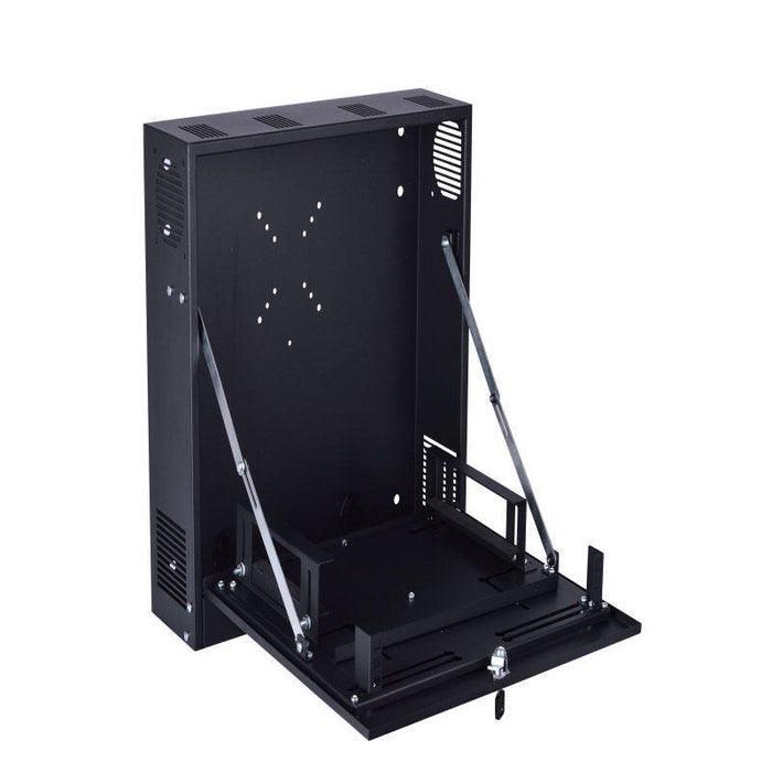 Caja De Seguridad De 24" X 24" X 6" Con Soporte De Montaje Dvr Y  Monitor De 24"