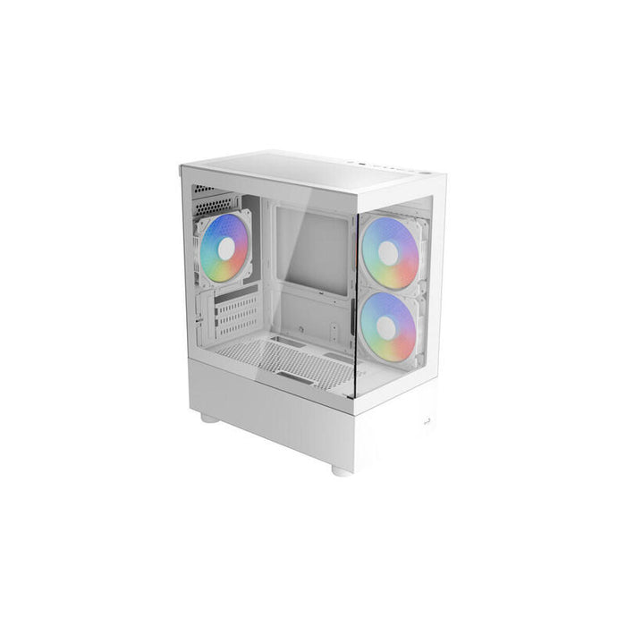 Caja  Pc Aerocool Viewport Mini-G-Wt-V4 Argb Vidrio Templado X 2 Accm-Es09533.21