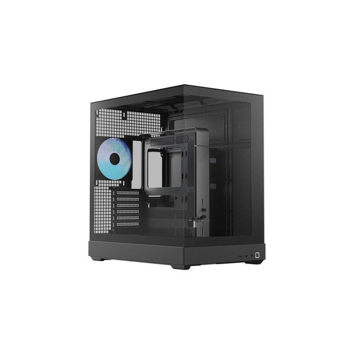 Caja  Pc Apnx V2-F-Bk-V1, Negra, Vidrio Templado X 3 Apcm-Vi03143.11