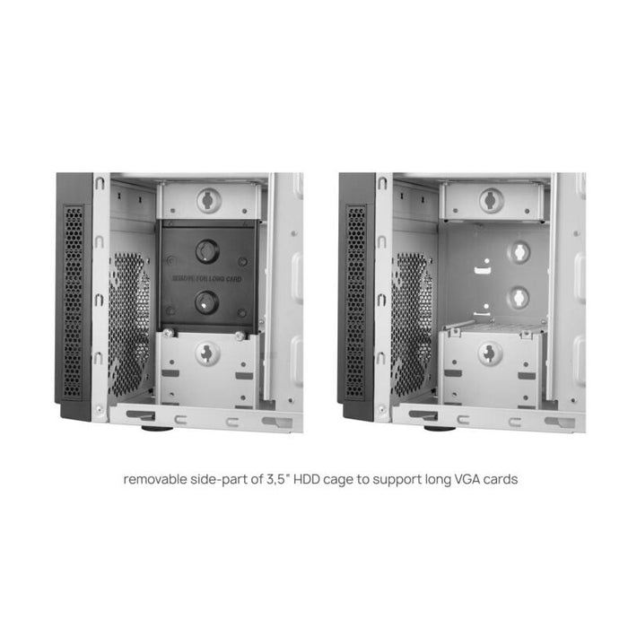 Caja Pc Chieftec Hc-10b-Op Carcasa De Ordenador Mini Tower Negro