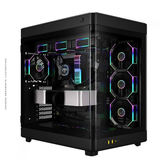 Caja Pc Gamdias Neso P1 Pro Bk Gaming Fulltower Black Retail