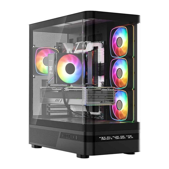 Caja Pc Modecom Volcano Aq200 Argb Midi Negro