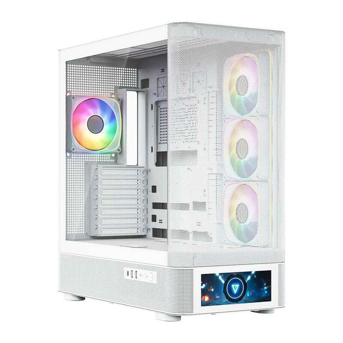 Caja Pc Modecom Volcano Aq500 Argb Midi Blanco