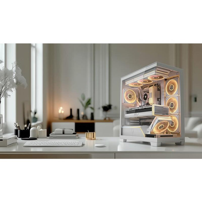 Caja  Pc Modecom  Volcano Stellar Plus Midi Blanco