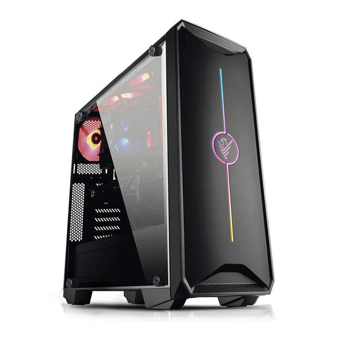 Caja Pc Phoenix Zmir Atx / Mini-Atx / Micro-Atx Con 3 Ventiladores Rgb Y Controladora / Usb 3.0