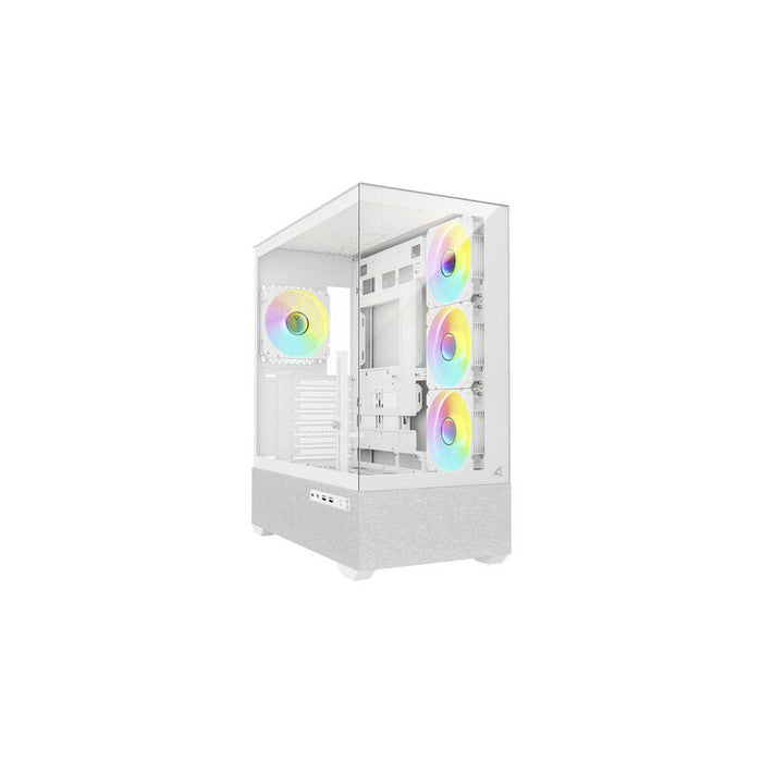 Caja Pc Sharkoon Ak7 Argb, Blanca, Vidrio Templado X 2 4044951044184