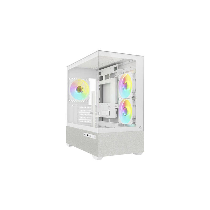 Caja Pc Sharkoon Mk7 Argb Blanca, Vidrio Templado X 2 4044951044245
