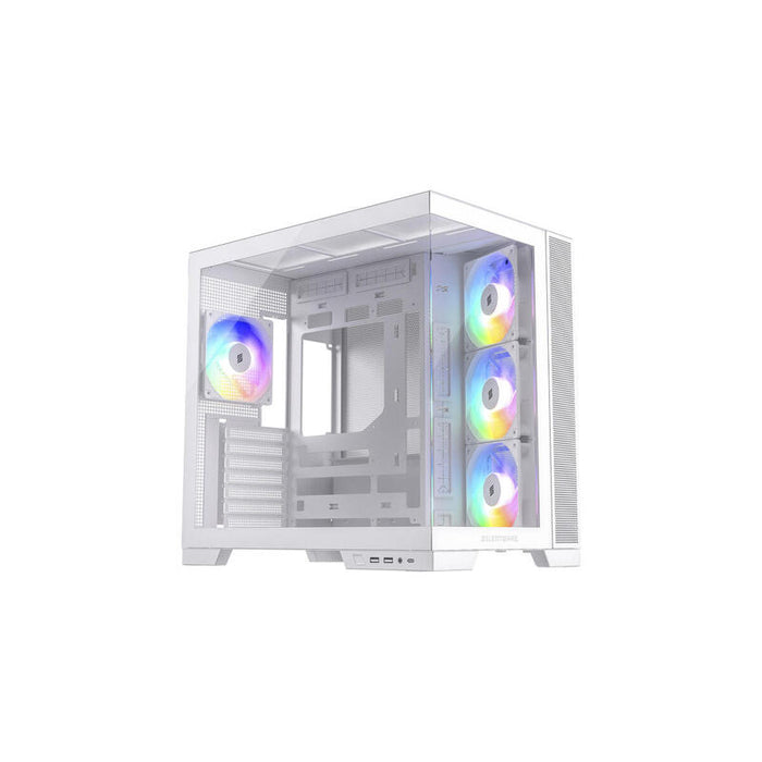 Caja Pc Silentware View A-Rgb, Torre Blanca, Vidrio Templado X2 Viewwhite