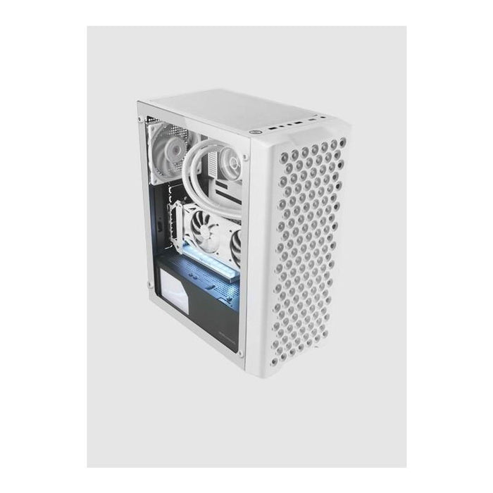 Caja Semitorre Atx Mcvpro Argb Blanco Mars Gaming Bahías Int:2x3'5/4x2'5/ 1xusb3.0, 2xusb2.0/ Hd Audio In/Out/ Sin Fuente De Alimentación