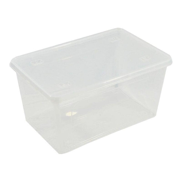 Caja Transparente Multiusos Con Tapa 44 L; 58,5 X 39 X 30 Cm