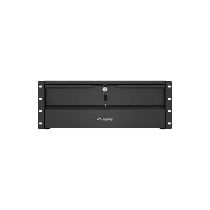Cajón Para Armarios Rack 19" 4u 360 Mm Negro Lanberg (4u/483 × 360 Mm, Capacidad De Carga Hasta 90 Kg, Montaje De 4 Puntos)