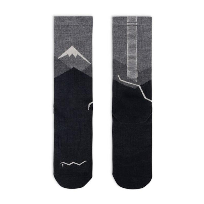 Calcetines Buff Merino Lightweight Crew Sock Lwc1, Gris, Negro L