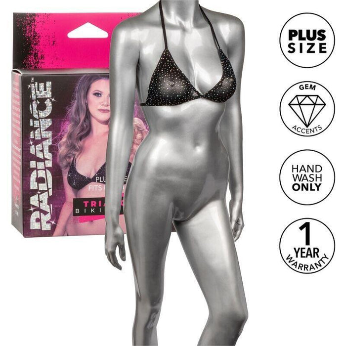Calexotics - Radiance Top De Bikini Triangular Pedrería Talla Grande