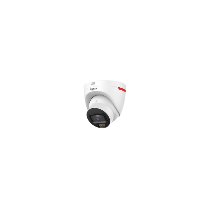 Camara Dahua (Dh-Ipc-Hdw2449tp-S-Led-0280b-Pro-S1) Ip Wizcolor Turret Wizsense Serie 2 4mp Con Inteligencia Artificial Soporta Microsd 256gb, 12 Vdc/Poe, 1967, Smd Plus, Wdr 120db, Optica Fija  2.8mm
