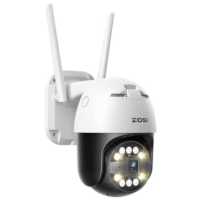 Cámara De Seguridad Ip Zosi C296 8mp 3k Wifi P/T Poe Ip66 Blanco + Tarjeta Microsd 32gb