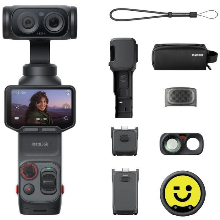Cámara Digital Deportiva Insta360 Luna Ultra Pack Creador 4k Ángulo De Visión 360  Negra