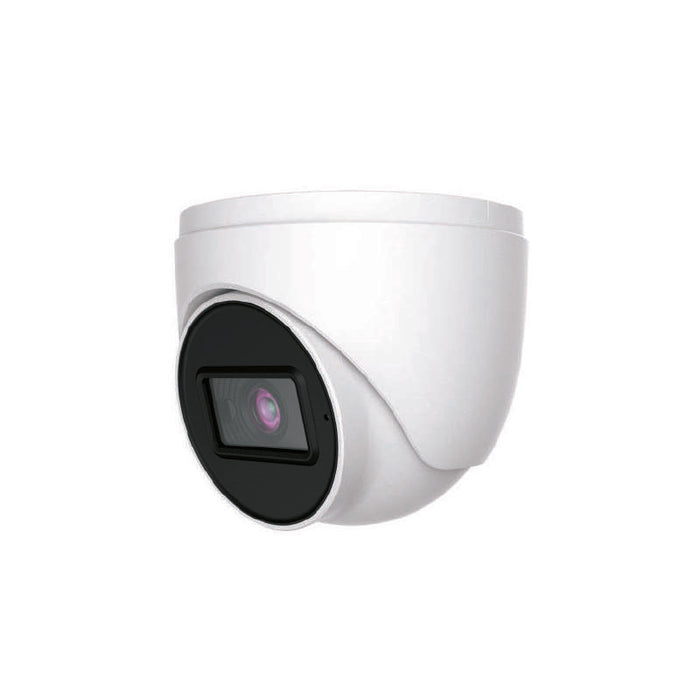 Cámara Domo 2mp 2.8mm 4en1 Full Color 24/7 Luz Blanca 20m Ip67 Mic Audio Coaxial Tvt