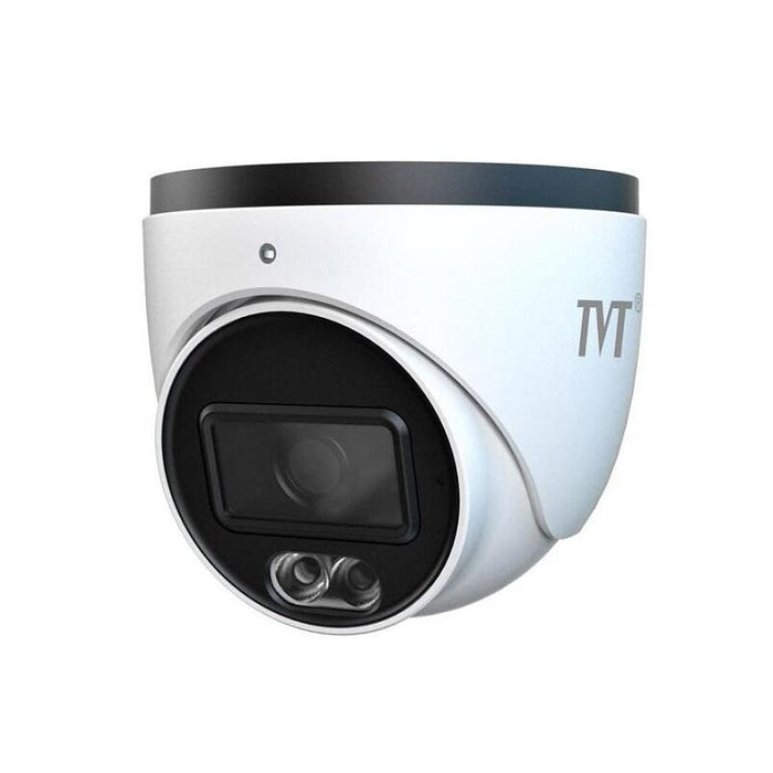 Cámara Domo Ip 4mp 2.8mm Iluminación Dual Ir 30m Luz Blanca 30m Ip67 Mic