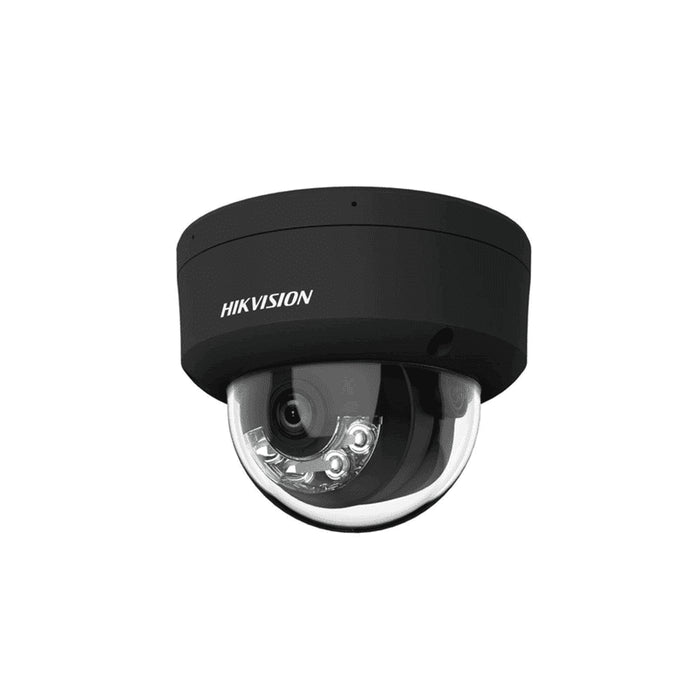 Cámara Domo Ip 4mp 2.8mm Mic Ip67 Ik08 Smart Hybrid Light 30 Motion Detection 2.0 Black