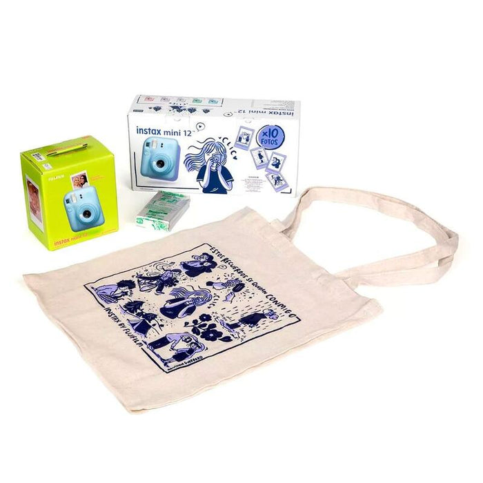 Fujifilm Kit Blossom Instax Mini 12 Pastel Blue Cámara Instantánea