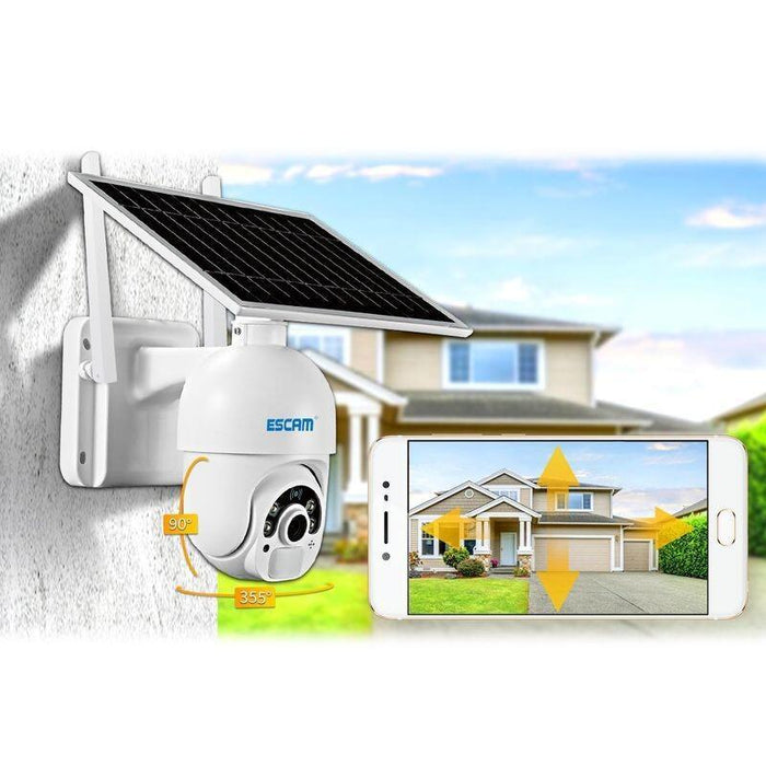 Cámara Ip Escam Qf 450 Solar 1080p 355º 4g/Lte